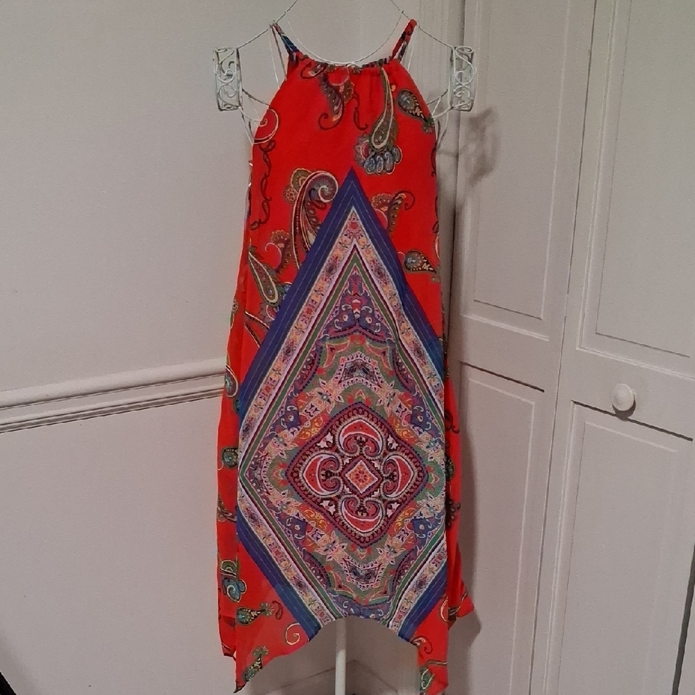 My Michelle Red Paisley Dress